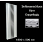 Mirror 1800X500  mm  weiss Seitenanschluss